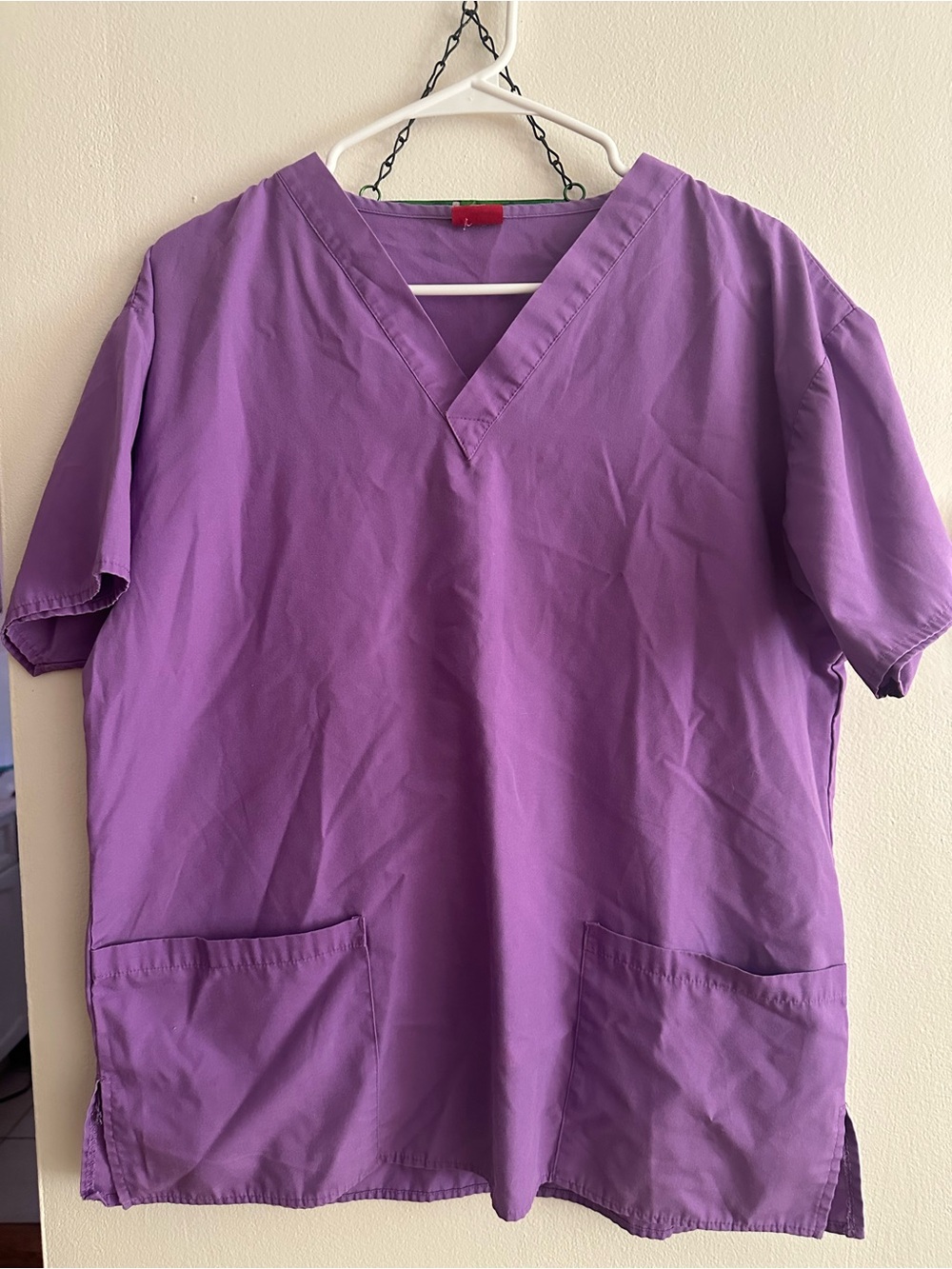Dickies Purple V-Neck Scrub Top